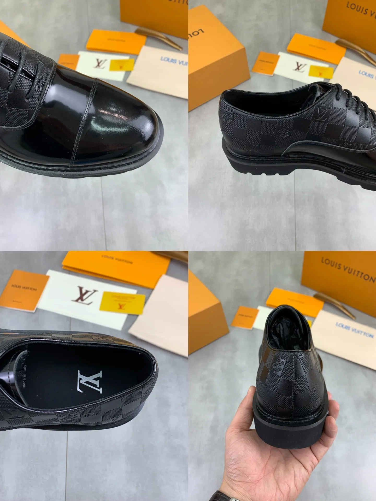Factory price P820 💎💎💎Top version LOUIS VUITTON [Louis Vuitton] - LV men's business casual leather shoes, luxurious and noble 👞All imported original cowhide, just to create a more comfortable wearing experience, upper: original high-end calfskin➕Imported soft cowhide lining, original lightweight foam outsole✔️Color: 3️⃣colors available Size: 39-44 (38.45 46 can be customized (non-returnable)